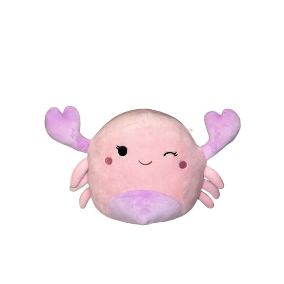 Squishmallows Cosmina The Crab 8” Valentines Day Pink KellyToy Plush Plushie - Picture 1 of 7